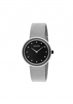 Liu Jo TLJ1198A Quartz Analogue Watch- Luxury Round Silver Black